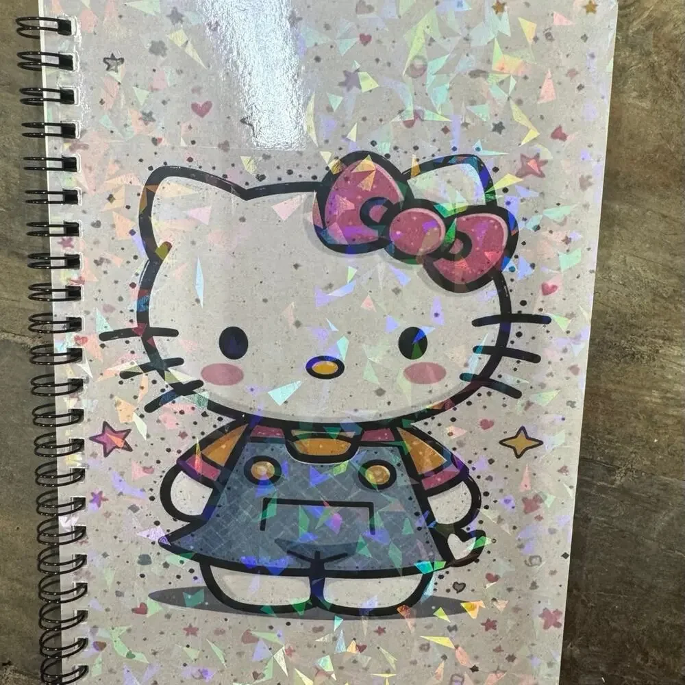 Hello Kitty A5 Binder w/ matching paper and spiral notebook